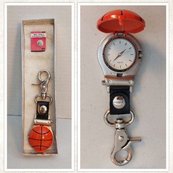 Basketball Key Chain Watch - NOS - Picture 1 of 2